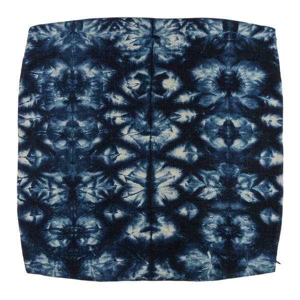 26" Linen Floor Pillow - Indigo (Side Zip)